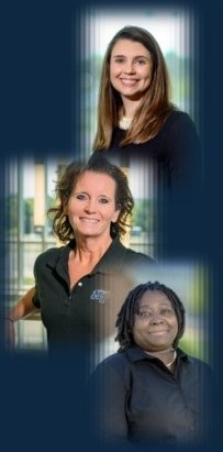 Images of the Psychology academic advisors. From top to bottom: 
Chloe Calhoun, Amy Foster and Candice Burnom-Coman